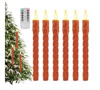 Velas parpadeantes batiendo la batería - Vela electrónica | Velas sin llama | LED Flame-Candle | Calabacines | Luz parpadeante | Iluminación ambiental para la decoración del hogar Reunión