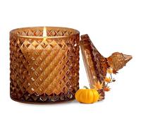 Velas perfumadas de especias de calabaza, velas de calabaza de canela dulce y picante, velas perfumadas de otoño para Acción de Gracias, vela en tarro grande para el hogar, vela de cera de soja