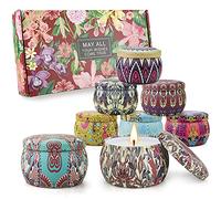 Velas Perfumadas de Regalo, 8 Piezas 5.65 Oz Velas Aromática Decorativas, Cera de Soja Natural, 280 Horas de Quema, Regalos Originales para Mujer, Regalo de San Valentín, Festivales, Bodas