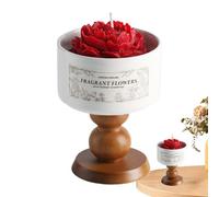 Velas perfumadas decorativas - de combustión extendida, aromaterapia de cerámica hecha a mano, diseño único de flores, fragancia para el hogar de larga duración, velas perfumadas creativas para