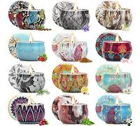 Velas Perfumadas Juego de 12 Piezas, Velas Aromaticas Decorativas, Cera de Soja Natural, Regalos Originales para Mujer, para Boda Baño Yoga Cumpleaños Navidad Día de San Valentín Regalos