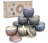 Velas Perfumadas Juego de 8 Piezas, Velas Aromaticas 8x2.5OZ, Regalo de Velas de Aromaterapia Cera de Soja(15-20 Hora), Navidad Boda Baño Yoga Cumpleaños Navidad Día de San Valentín Regalos