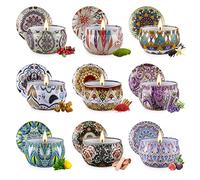 Velas Perfumadas Juego de 9 Piezas, Velas Aromaticas, Cera de Soja, Aromaterapia Decoración Yoga Baño Dormitorio, Relajación Fiesta Boda Baño Yoga Cumpleaños Navidad Aniversario Regalos