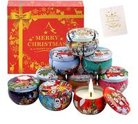 Velas perfumadas para Navidad | 9 x 2,5 oz velas de aromaterapia naturales de cera de soja para la ansiedad y el sueño perfecto alivio del estrés baño yoga Navidad aniversario