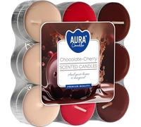 VELAS PERFUMEAS 18 PIEZAS Aroma Chocolate - Cereza