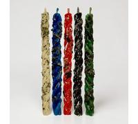 Velas rituales - Velas de protección - Vela contra malas energías - Velón Herbóreo Ruda y Sal - Vela 100% Natural de cera de abeja