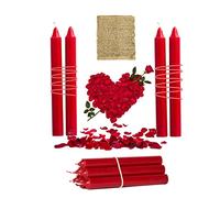 Velas Rojas Con Ritual De Amarre De Amor Para Pareja - Quitar El Mal De Ojo Amoroso - Deshacer Hechizo Maldito - Protectoras De Magia Negra