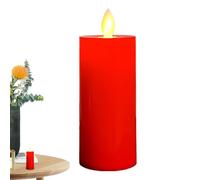 Velas rojas de llama en movimiento, vela parpadeante de energía de batería, velas falsas, LED, decoración de mesa para decoración del hogar, fiesta, Navidad