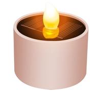 Velas solares impermeables al aire libre, luces de té solar seguras al amanecer, luces de té LE LED reutilizables, 2.1x2.1 P