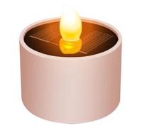 Velas solares impermeables al aire libre, luces de té solar seguras al amanecer, luces de té LE LED reutilizables, 2.1x2.1 pequeñas luces solares para el jardín de linternas Camping Home Outdoor, luc