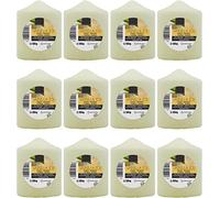Velas Taco Aroma Crema de Vainilla Perfumadas Grandes XL 70 x 57 mm - Lote de 12 Unidades - Velones Aromáticos - Gran Duración y Delicado Aroma - 22-24 horas Duración - Aromaterapia por Velas