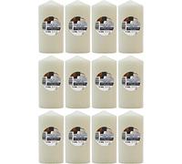 Velas Taco Aroma Dulce de Coco Perfumadas Grandes XXL 120 x 57 mm - Lote de 12 Unidades - Velones Aromáticos - Gran Duración y Delicado Aroma - 34-36 horas Duración - Aromaterapia por Velas