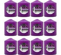 Velas Taco Aroma Lavanda Spa Perfumadas Grandes XL 70 x 57 mm - Lote de 12 Unidades - Velones Aromáticos - Gran Duración y Delicado Aroma - 22-24 horas Duración - Aromaterapia por Velas