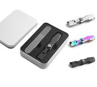 Velasko Juego de cortaúñas, cortaúñas de borde ultra afilado grande para uñas gruesas de los pies, prevención de salpicaduras, cortador de uñas de apertura amplia con cajas (negro)