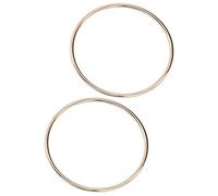 VELATEMOR 2 Asas Redondas para Bolso | Asas de Equipaje de Metal para Manualidades Finas para Proyectos de Bricolaje (Luz de oro)
