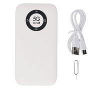 VELATEMOR 5G WiFi 6 Mobile Hotspot, IP67 Rugged, 7100mAh, Bandas de la UE/Reino Unido N1/N28/N78, 2.77 Gbps, 16 Usuarios, Internet Portátil para Viajes y Exteriores (White)