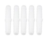 VELATEMOR Accesorio de Púas de Plástico Recto | 10 Uds. Adaptador de Junta de Empalme de Unión Igual para Manguera de Aire de Agua de Jardín (6-6 mm directo)