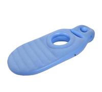 VELATEMOR Almohada de Embarazo de Cuerpo Completo con Orificio Abdominal, Almohada de Apoyo de Maternidad para Personas que Duermen de Lado, Yoga y Flotación en la Piscina (BLUE)