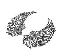 VELATEMOR Arte de Pared con Alas de ángel Grandes con Luces LED, Decoración del Hogar Simple y Precisa, Regalo Ideal para Familiares y Amigos, Material de Hierro Metálico