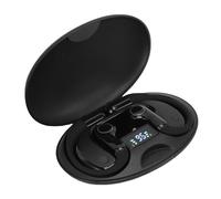 VELATEMOR Auriculares Bluetooth Inalámbricos de Oreja Abierta, Auriculares Traductor de IA en Tiempo Real con Aplicación, para 133 Idiomas, para Viajes de Reunión de Idiomas de Reunión de (Black)