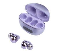 VELATEMOR Auriculares Inalámbricos Bluetooth, Ajuste Cómodo y Seguro con Controladores de 10 Mm, Pantalla LED, Control Táctil, Micrófono con Cancelación de Ruido para Correr, Nadar y (Purple)