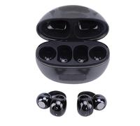 VELATEMOR Auriculares Inalámbricos Bluetooth, Ajuste Cómodo y Seguro con Controladores de 10 Mm, Pantalla LED, Control Táctil, Micrófono con Cancelación de Ruido para Correr, Nadar y (Black)