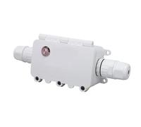 VELATEMOR Caja de Conexiones WiFi para Exteriores, Interruptor Temporizador Inteligente Resistente Al Agua para Luz de Camino de Piscina y Jardín ABS 16A IP67