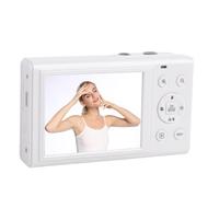 VELATEMOR Cámara Digital de Doble Pantalla de 5k, Cámara de Vlogging de 5K con Zoom Digital de 18x, Sesión de Grabación HD con 32 GB, 80MP Portátil para Adolescentes para Adultos (White)