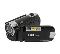VELATEMOR Cámara Digital Portátil de 2.4 Pulgadas 16MP, Videocámara de Pantalla Rotativa de 16x Zoom HD con Luz de Relleno, Cámara de Video Compacta Grabadora de Video (Black)