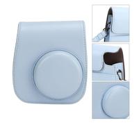 VELATEMOR Case de Cámara Protectora, Cámara de Protección de Cámara Instantánea Case, con Filtros de álbum Coloridos Pegatinas de Marcos Colgantes (Blue)