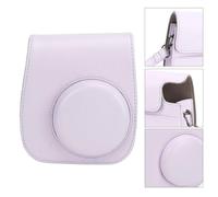 VELATEMOR Case de Cámara Protectora, Cámara de Protección de Cámara Instantánea Case, con Filtros de álbum Coloridos Pegatinas de Marcos Colgantes (Purple)