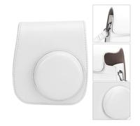 VELATEMOR Case de Cámara Protectora, Cámara de Protección de Cámara Instantánea Case, con Filtros de álbum Coloridos Pegatinas de Marcos Colgantes (White)