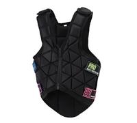 VELATEMOR Chaleco Ecuestre, Chaleco para Montar a Caballo con Absorción de Impactos, Fácil de Poner, Forro Transpirable, Protector, Cierre de Cremallera Unisex para Niños y Niñas (CS)