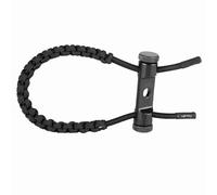 VELATEMOR Cuerda de Muñeca Compuesta, Cómoda Eslinga Trenzada Ajustable para Entusiastas del Tiro con, Material Duradero (Black)