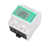 VELATEMOR Disyuntor de Medidor de Energía WiFi, Pantalla LCD de 80A, Trifásico, 4 Cables, Protector de Medidor de Electricidad, Interruptor Temporizador de Control de Móvil a Distancia