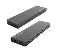 VELATEMOR Divisor 4K 1 Entrada 8 Salidas, 4:4:4 8 bits, 4:2:0 10 bits, 4:2:0 12 bits, Distribuidor Divisor de Vídeo 4K 1080p 3D HDR, Transferencia sin Pérdidas, para Monitores (Enchufe de la UE)