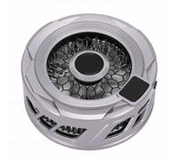 VELATEMOR Enfriador de Teléfono Magnético, Ventilador de Refrigeración Portátil para Teléfono Móvil con Abrazadera Semiconductor de Luz RGB en Pantalla Digital de Radiador de Móvil (Silver)