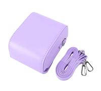 VELATEMOR Funda de Cuero PU para Cámara Go Gen 2, Bolso Vintage con | Bolsa Compacta para Cámara, Forro Protector de Terciopelo, Correa Cruzada Ajustable, Exterior Sucio, Fotografía de Viajes