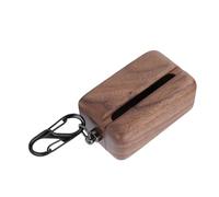 VELATEMOR Gemini II-Funda Protectora para Auriculares Bluetooth, Hecha a Mano, de Madera, a Prueba de Caídas, Material de Madera de Nogal