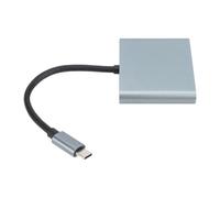 VELATEMOR Hub USB C con Adaptador Dual, Estación de Acoplamiento 4K 30 | Carcasa de Aleación de Aluminio, Paso PD de 100 W, USB 3.0 de 5 Gbps, Compatible con Modo Alt para ThinkPad XPS
