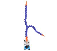 VELATEMOR Indicador de Cuadrante Base Magnética Fácil Instalación Soporte de Base Magnética para Inyector de, Ajustable para Medición de Piezas de Trabajo, G1/4 Entrada G1/2 Salida 2.4" X ." X "