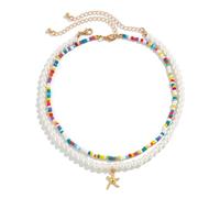 VELATEMOR Juego de Collares Duraderos con Cuentas Estilo Océano, Cierre de Gancho para un Uso Fácil, Agrega Encanto y Vitalidad a su Apariencia, 2 Piezas por Juego (Talla única)