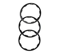 VELATEMOR Juego de Espaciadores de Buje de Volante de Bicicleta, Ligeros, Fáciles de Instalar, Juntas de 3 Uds para Bicicleta de Montaña y Carretera