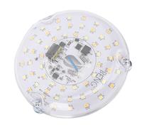 VELATEMOR Kit de Modernización de Luz del Ventilador de Techo LED de 4 Pulgadas, 15W 3CCT 3000K 4000K 6000K Luz de Techo Redondo Atenuable, Ventiladores de Techo de Reemplazo con Luces (230V)