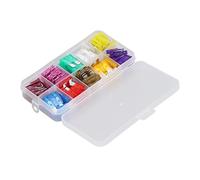 VELATEMOR Kit Surtido de Fusibles de Tamaño Mediano Enchufables de 80 Piezas para Motocicletas RV Marinas de Automóviles, Reemplazo de Fusibles de Automóviles de Aleación de Zinc Duradero para,