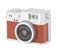VELATEMOR Mini Cámara Digital Vintage con Cuatro Filtros, FHD 1080p Kids Digital Point and Shoot Camera, Regalos Ideales para Niños Adolescentes Principiantes (Brown)