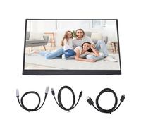 VELATEMOR Monitor portátil inalámbrico de 15,6 pulgadas, segunda pantalla FHD IPS 1080P para portátil y teléfono a través de USB C/HDMI, pantalla externa de viaje para trabajo, juegos, PC