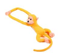 VELATEMOR Mono de Peluche de 60/70 Cm de Largo, Muñeco de Animal Suave para Niños, Colores Brillantes, 1 ud. (Yellow)