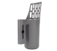 VELATEMOR Pala para para Gatos con Soporte Ergonómico y Cubo de Basura, Diseño de Gran Capacidad para una Fácil Eliminación de Residuos, Accesorios para Gatos