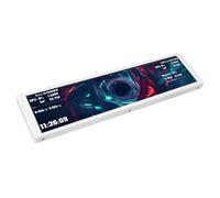 VELATEMOR Pantalla de Monitor de System de 9,2", Panel de Sensores para PC con Pantalla de Temperatura de CPU GPU, Segunda Alimentada por USB, Mini Monitor Lateral Personalizable (White)